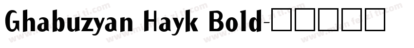 Ghabuzyan Hayk Bold字体转换